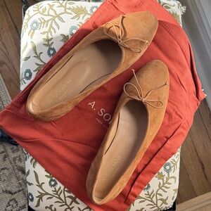 A. soliani ballet flats. Never worn. 39.5